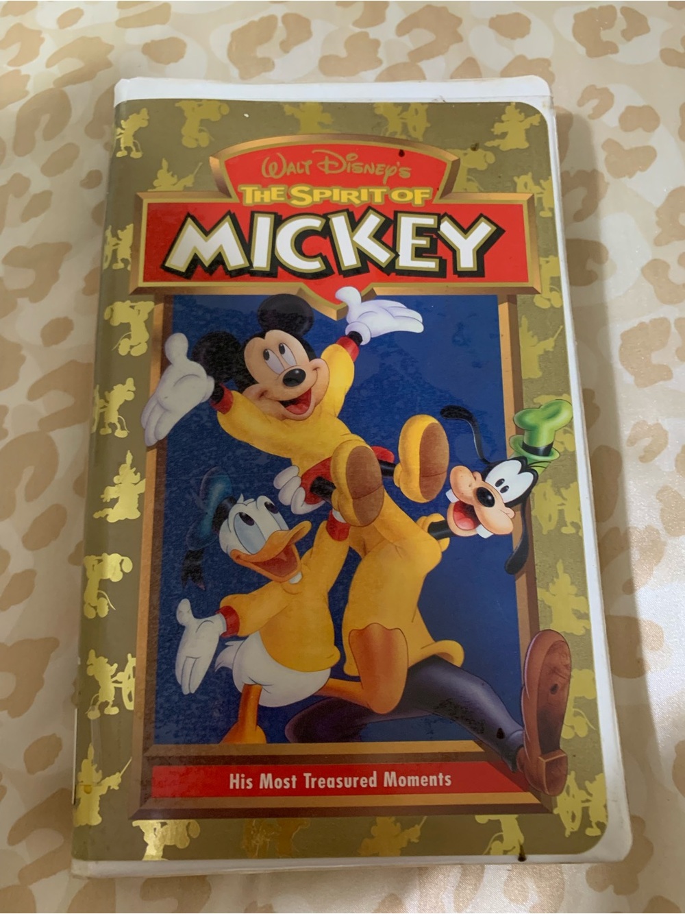 Disney Mickey VHS Cover - Gold, Red, Blue, Yellow
